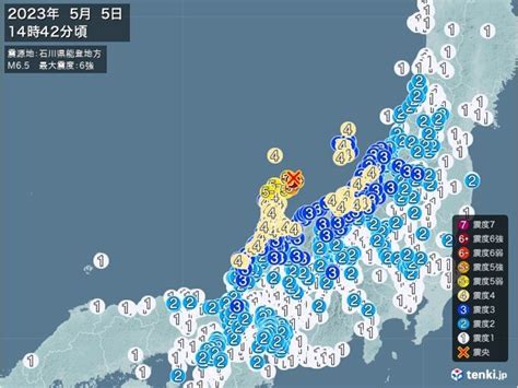 地震 石川県 回数